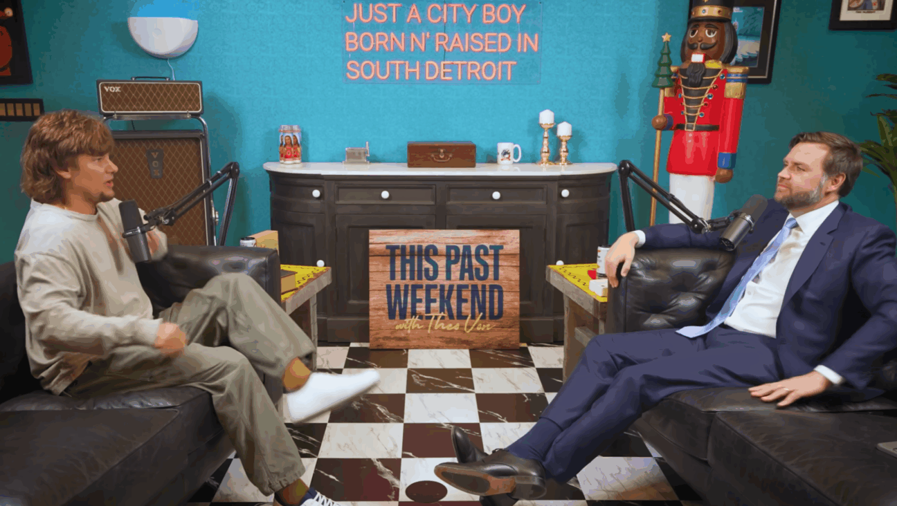 Podcaster Theo Von hosted Vice President JD Vance on his show on June 7, 2025. (Screenshot)